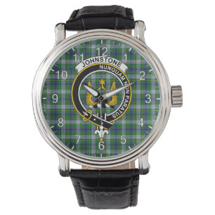 Classic Timeless Clan Johnston Dress Tartan Abzeic Armbanduhr