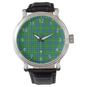 Classic Timeless Clan Johnston Tartan Kariertes Ge Armbanduhr