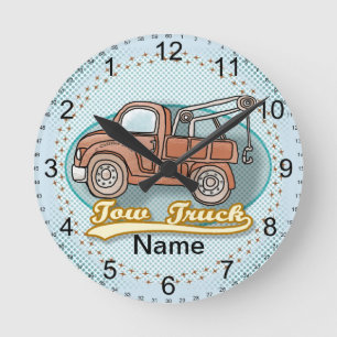 Classic Tow Truck Runde Wanduhr