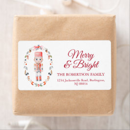 Classic Toy Soldier Christmas Shipping Label