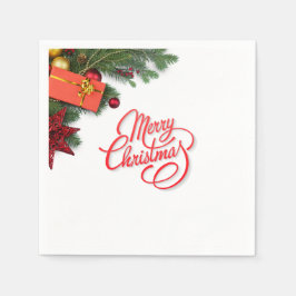 Classic Traditional Red & Green Elegant Serviette