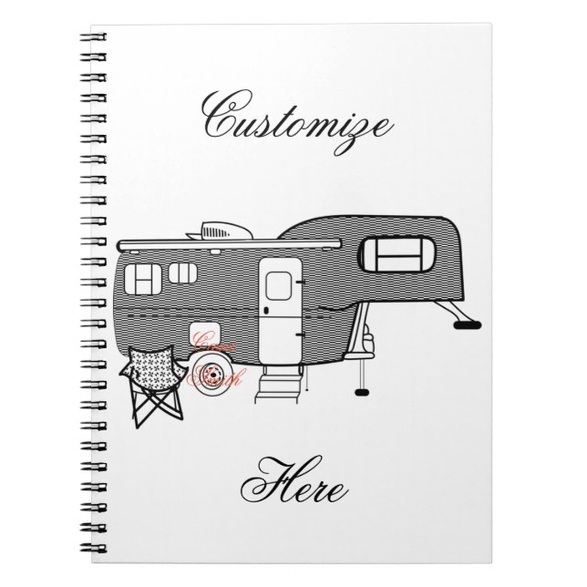 Classic Trailer Caravan Thunder_Cove Notizblock (Vorderseite)