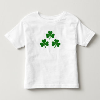 Classic Trio of Lucky Green Shamrocks St. Patrick’ Kleinkind T-shirt