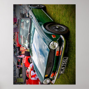 Classic Triumph TR6 Sportwagen Poster