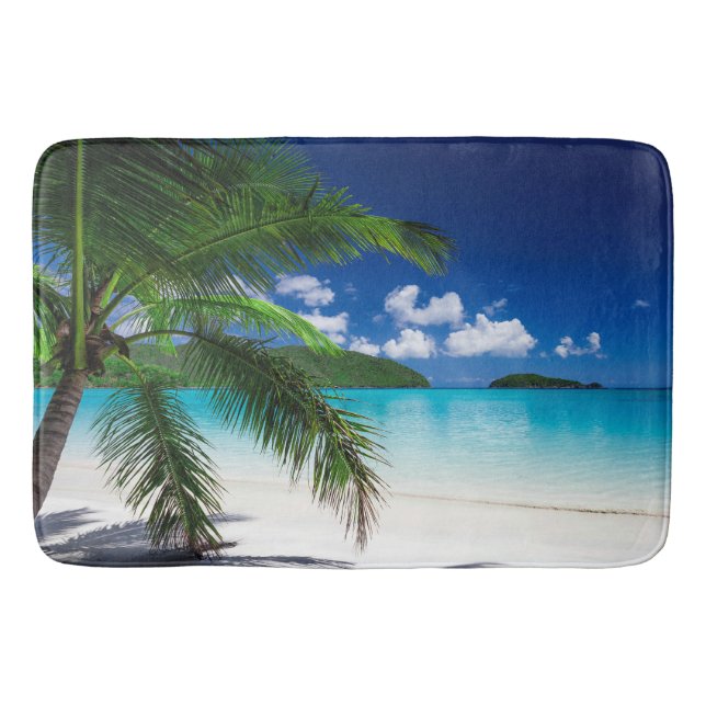 Classic Tropical Island Beach Paradies Badematte (Vorderseite)