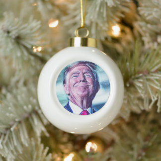 Classic Trump Keramik Kugel-Ornament
