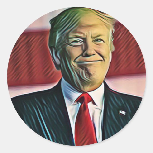 Classic Trump Runder Aufkleber (Vorderseite)