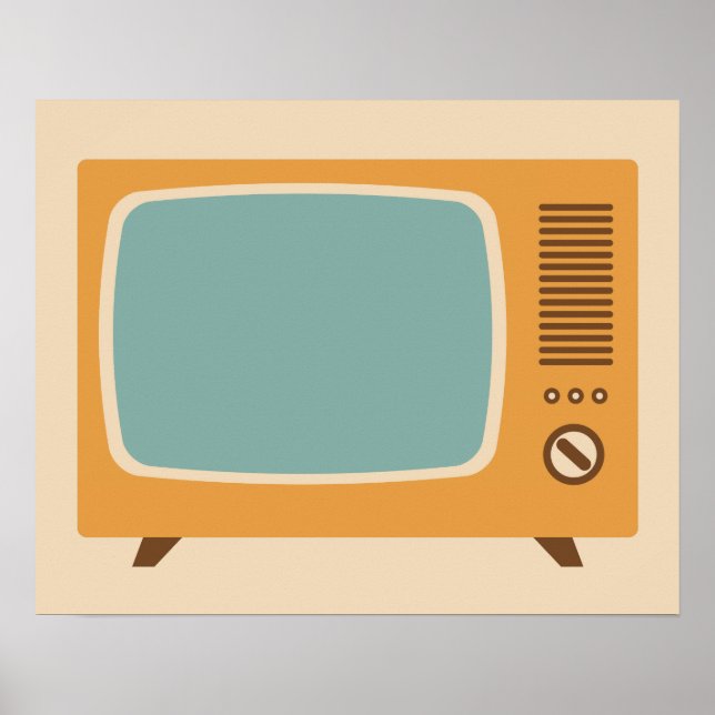 Classic TV Set Graphic Poster (Vorne)