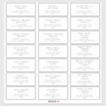 Classic Typografy Wedding Guest Address Labels<br><div class="desc">Diese klassischen typografischen Gästetiketten sind perfekt für Ihre einfache,  schwarz-weiß minimale moderne Hochzeit. Das Design zeichnet sich durch formale Shabby Chic-Typografie aus. Das Aussehen wird bei jeder Hochzeitszeit gut sein: Frühling,  Sommer,  Herbst oder Winter! Gerne stehen wir Ihnen für Fragen zur Produktgestaltung zur Verfügung.</div>