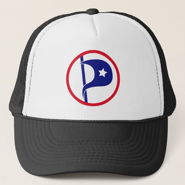 Classic US Pirate Party Trucker Hat Truckerkappe (Vorderseite)