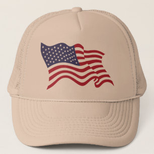 Classic USA Flag Hat für Alltagswoche Truckerkappe