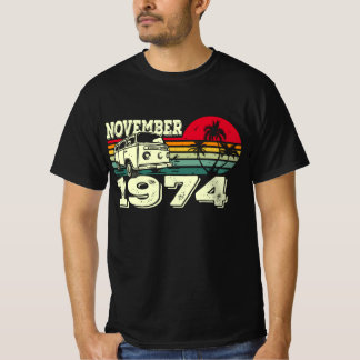 Classic Vintag 74 Caravan Sunset November 1974 T-Shirt