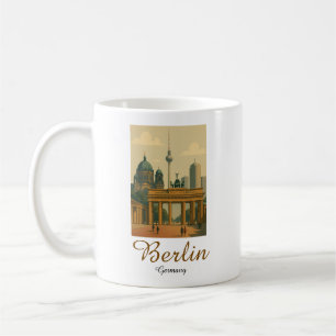 Classic Vintag Berlin Deutschland Sehenswürdigkeit Kaffeetasse