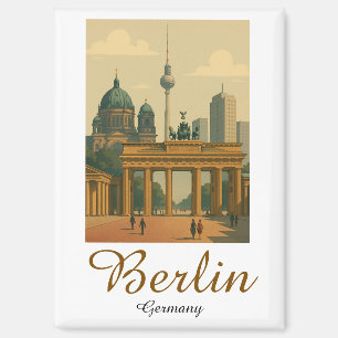 Classic Vintag Berlin Deutschland Sehenswürdigkeit Magnet