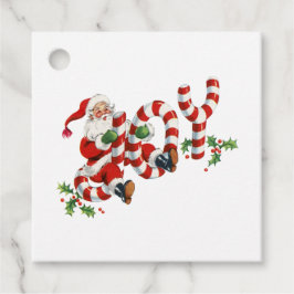 Classic Vintag Santa Joy Geschenkanhänger