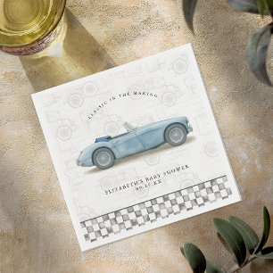 Classic Vintage Car Baby Dusche Serviette