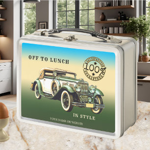Classic Vintage Car Lunch Box