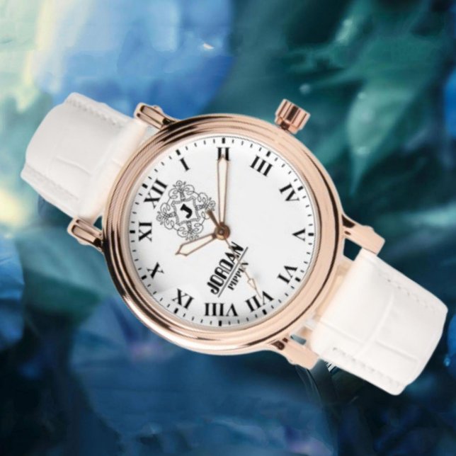 Classic Vintage Personalized Roman Numeral Gift Armbanduhr (Von Creator hochgeladen)