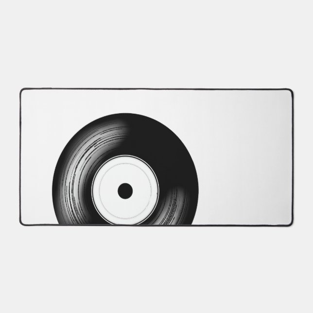 Classic Vinyl Disc Desk Mat Schreibtischunterlage (Vorderseite)