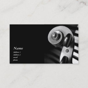 Classic Violine / Viola Scroll Business Card Visitenkarte