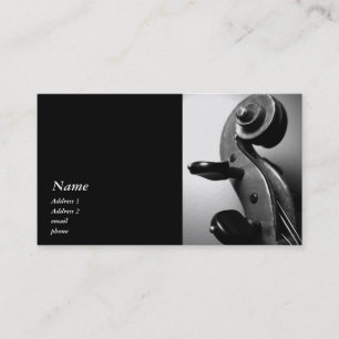 Classic Violine / Viola Scroll Business Card Visitenkarte