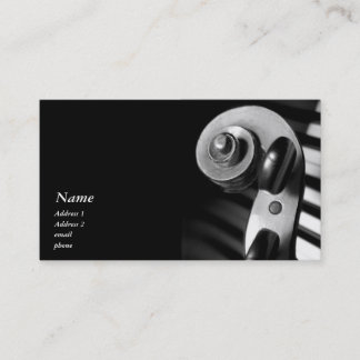 Classic Violine / Viola Scroll Business Card Visitenkarte