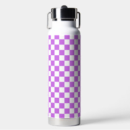 Classic visual magenta checkerboard trinkflasche