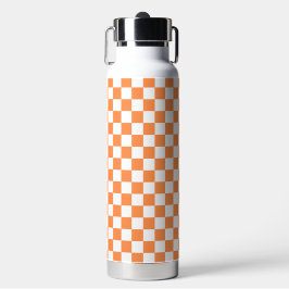 Classic visual orange checkerboard trinkflasche
