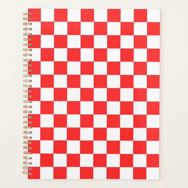 Classic visual red checkerboard  planer (Vorderseite)