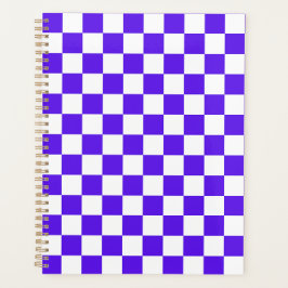 Classic visual violet checkerboard planer
