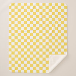 Classic visual yellow checkerboard sherpadecke