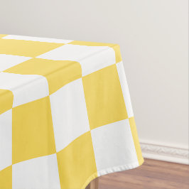 Classic visual yellow checkerboard tischdecke
