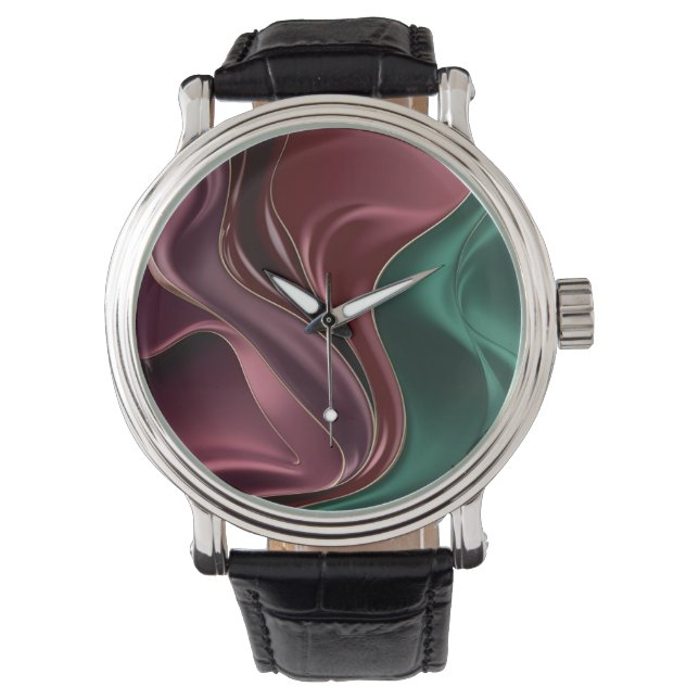 Classic watch in stylish abstract graphic armbanduhr (Vorderseite)