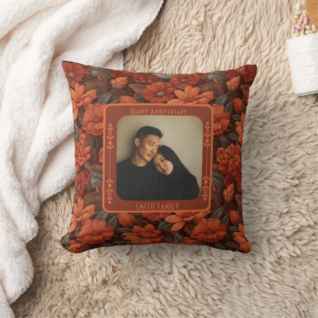 Classic Wedding 15Th Anniversary Throw Pillow  Kissen (Decke)