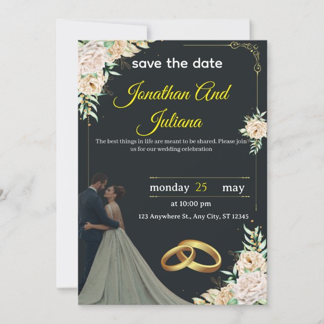Classic Wedding Invitation 2025" Einladung (Vorderseite)