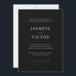 Classic Wedding Invitation Minimal Formal J102 Save The Date<br><div class="desc">Unsere minimale Hochzeitseinladungskarte bietet klassische Typografie und Handschrift für eine elegante Art,  Gäste zu Ihrer Hochzeit einzuladen. Dieser Artikel ist Teil unserer Jasmine Hochzeitskollektion J102,  suchen Sie bitte in unserem Shop nach koordinierenden Artikeln.</div>