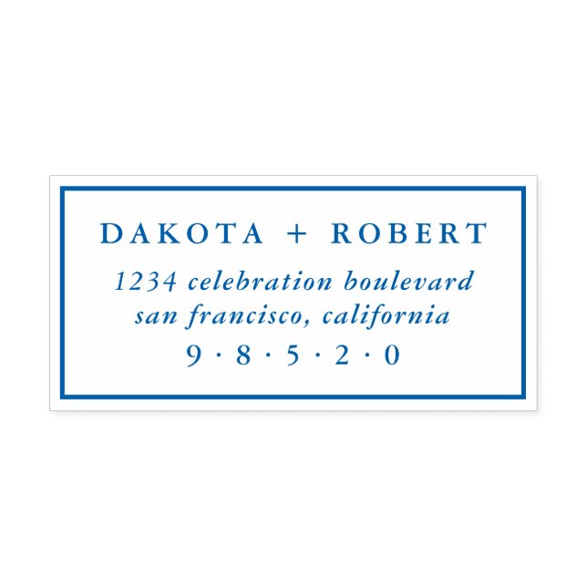 Classic Wedding Rücksendeadresse Permastempel (Design)