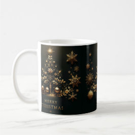 Classic Weihnachten Black & Gold Weihnachten Tasse
