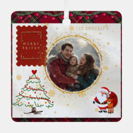 Classic Whimsical Photo  Ornament Aus Metall