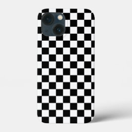 Classic White and Modern Black Square Box Pattern Case-Mate iPhone Hülle
