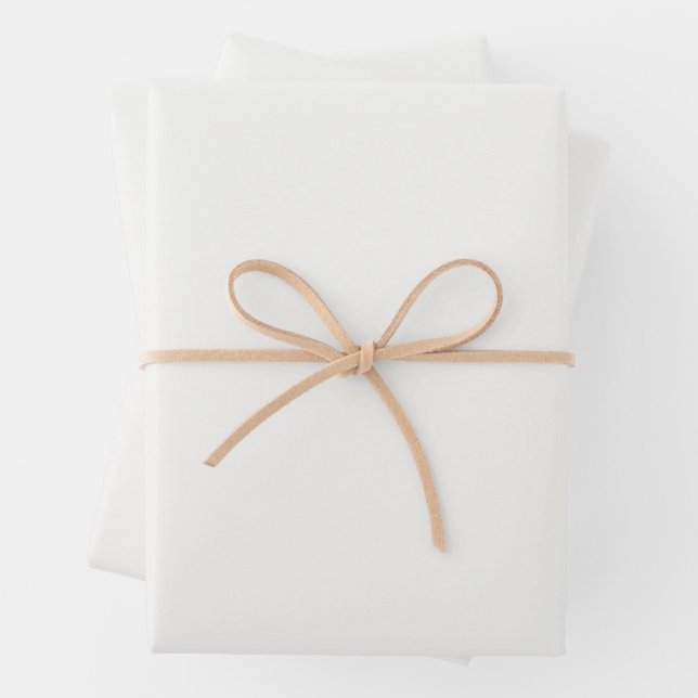 Classic White CUSTOM Geschenkpapier Set (Beispiel)