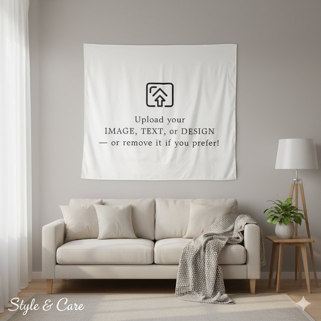 Classic White Tapestry – Make It Yours Today Wandteppich (Classic White Tapestry – Make It Yours Today)
