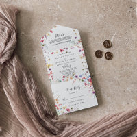 Classic Wild Colorful Floral Wedding