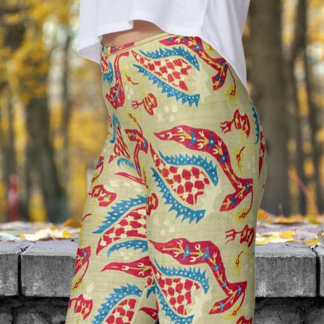 Classic William Morris Türkisches Bed Print Leggings (William Morris - Turkish Bed Leggings)