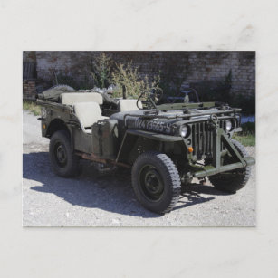 Classic Willys Jeep Postkarte