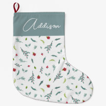 Classic Winter Holiday Monogram Weihnachten