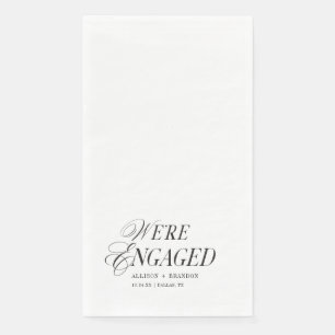 Classic Wir sind Verlobte Engagement-Partei Serviette