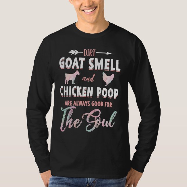 Classic Witty  Pun Poultry and Goat Farming Lifest T-Shirt (Vorderseite)
