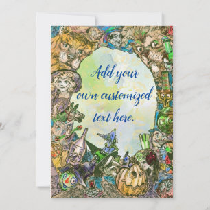 Classic Wizard for Oz Character Note Card Mitteilungskarte