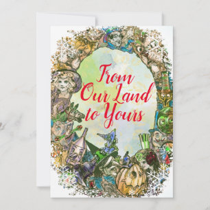 Classic Wizard of Oz Family Christmas Mitteilungskarte